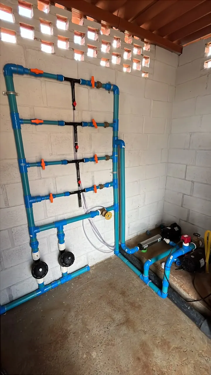 Quadro de válvulas para automação e controle de setores de irrigação